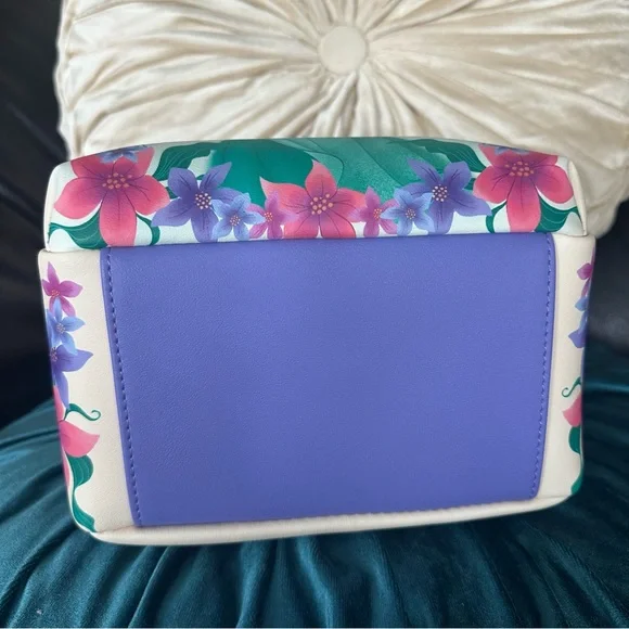 Disney Ariel The Little Mermaid Floral Mini Loungefly Backpack: NWT - Picture 9 of 10